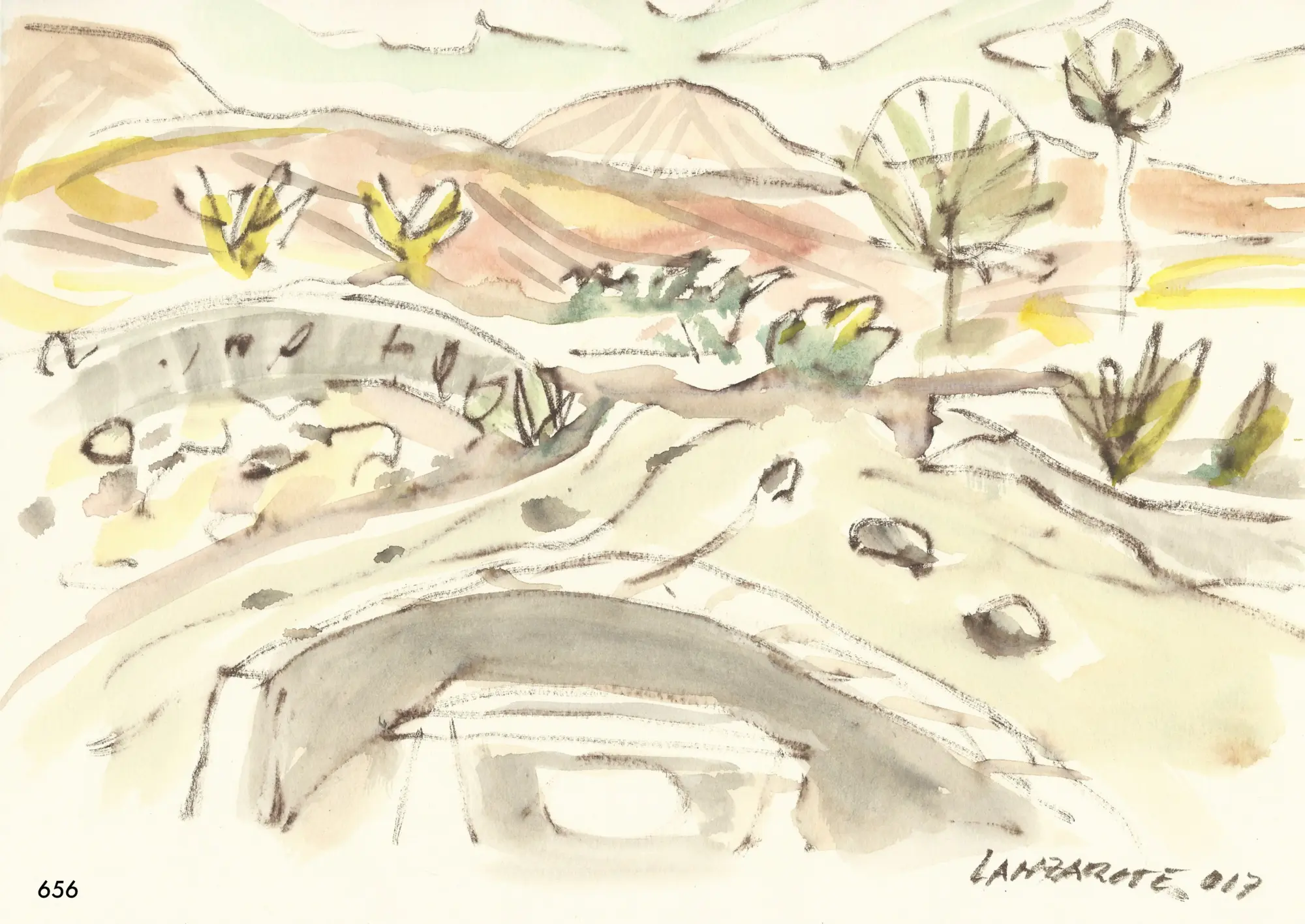 Lanzarote — Aquarell, o. J.