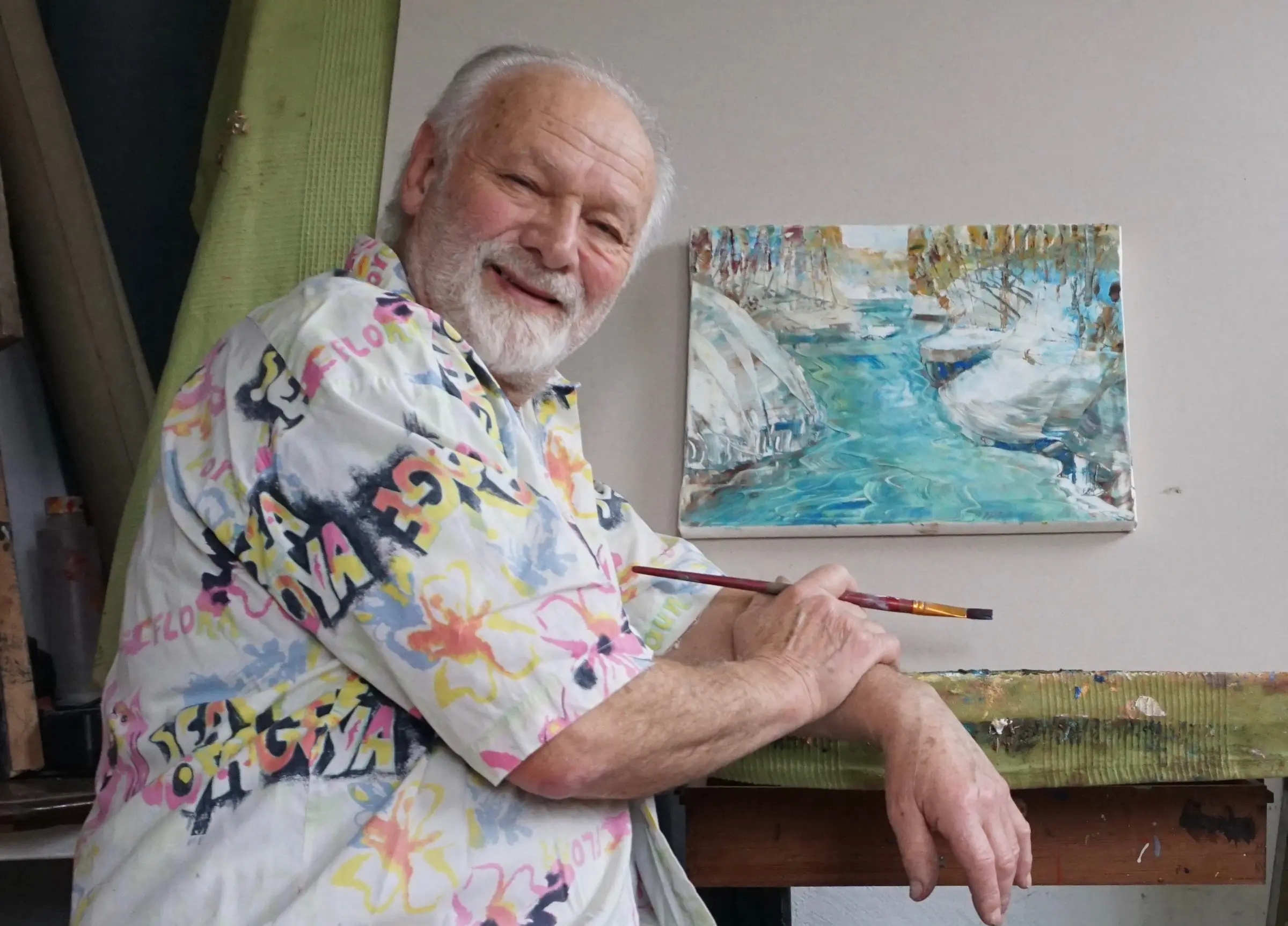 Heinz Knapp im Atelier